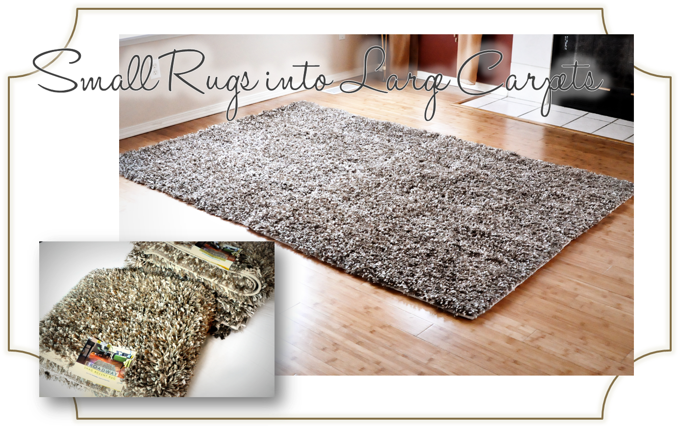 Shag Area Rugs - Diy Large Area Rug Clipart (1438x879), Png Download