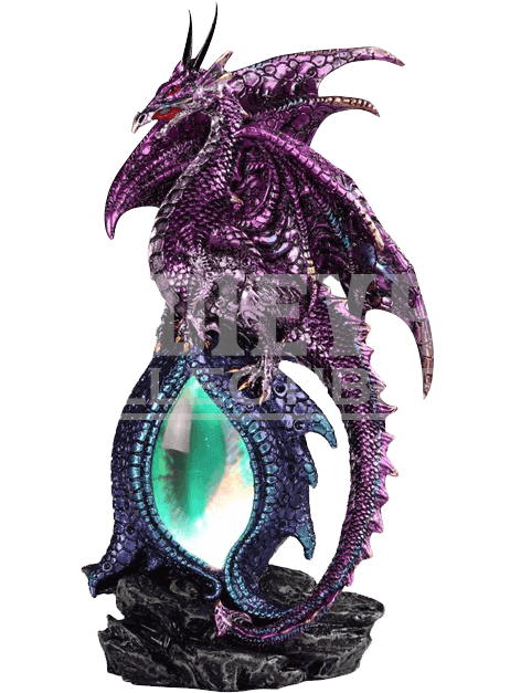 The Purple Dragon On Led Oval Eye Statue - Dragon Clipart (640x640), Png Download