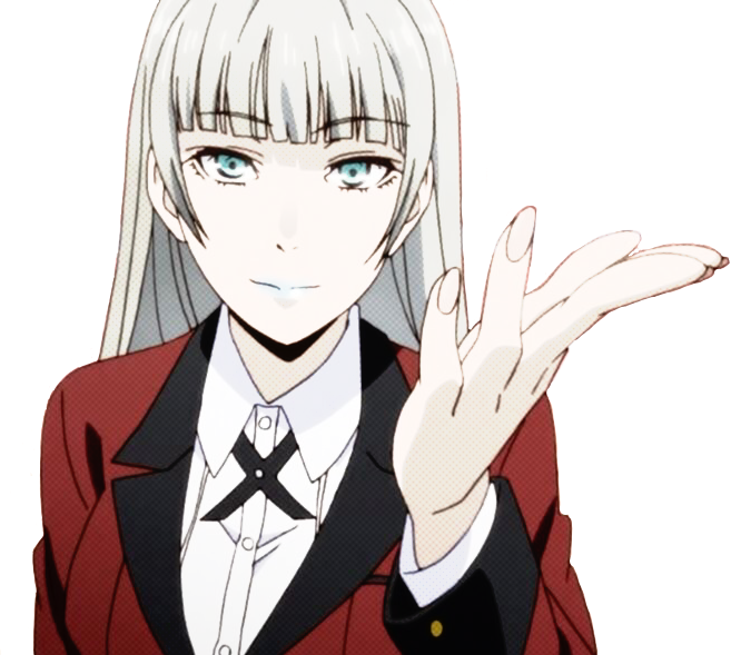 Kakegurui Sticker - 모모 바미 키라리 움짤 Clipart (657x589), Png Download