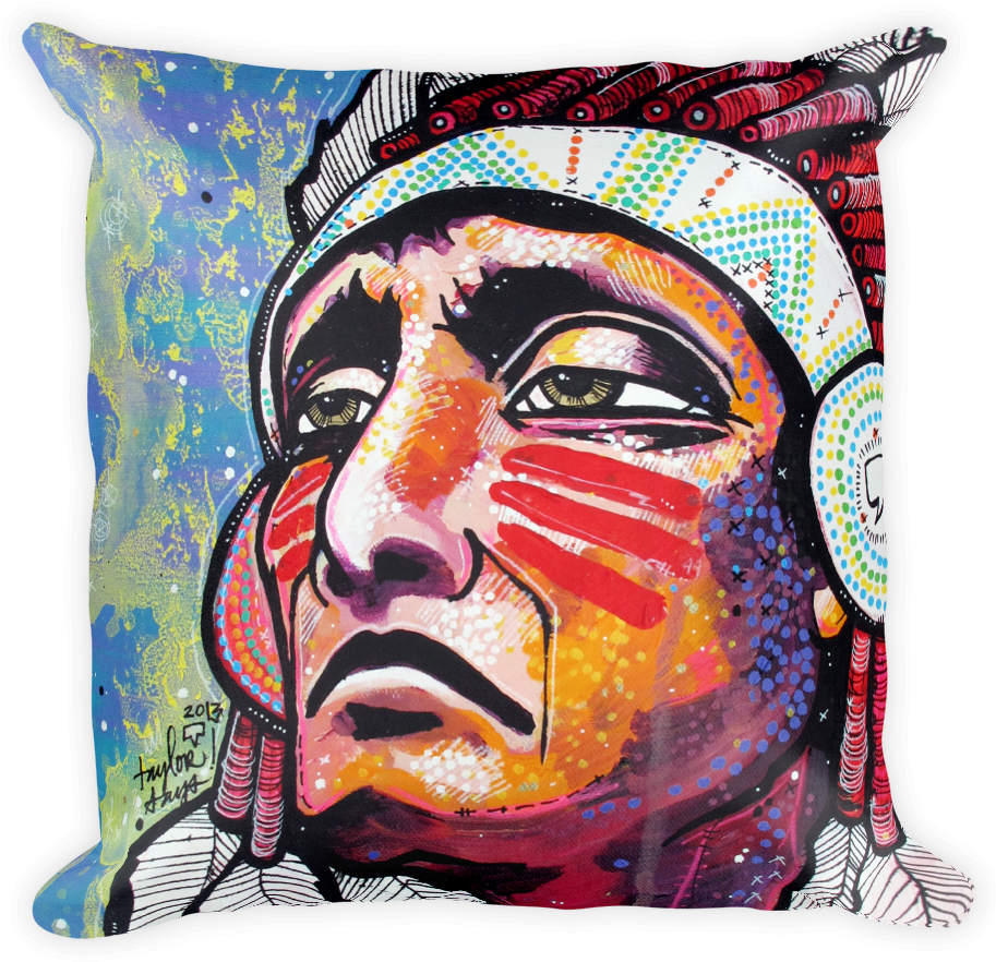 The Chief Square Pillow - Cushion Clipart (1000x1000), Png Download