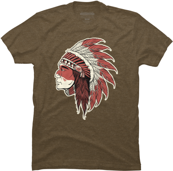 Native Indian Chief - Marvel T Shirt Design Clipart (650x650), Png Download