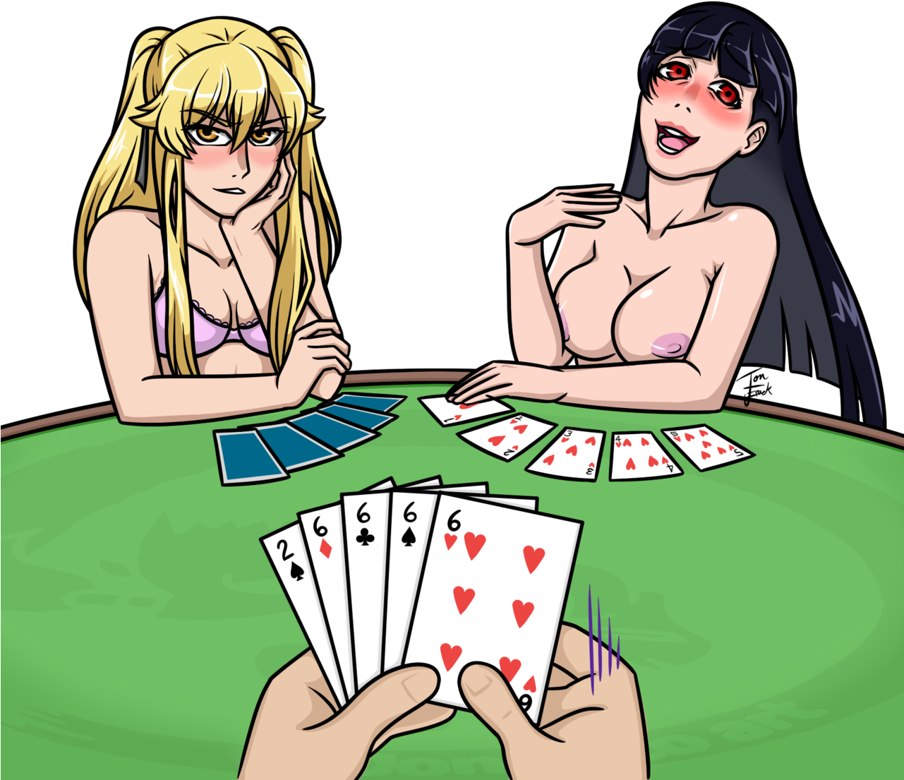 Animated strip poker