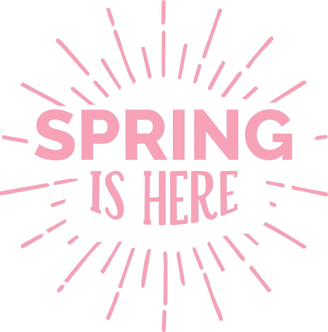 Spring Is Here Svg Cut File - Circle Clipart (1263x1280), Png Download