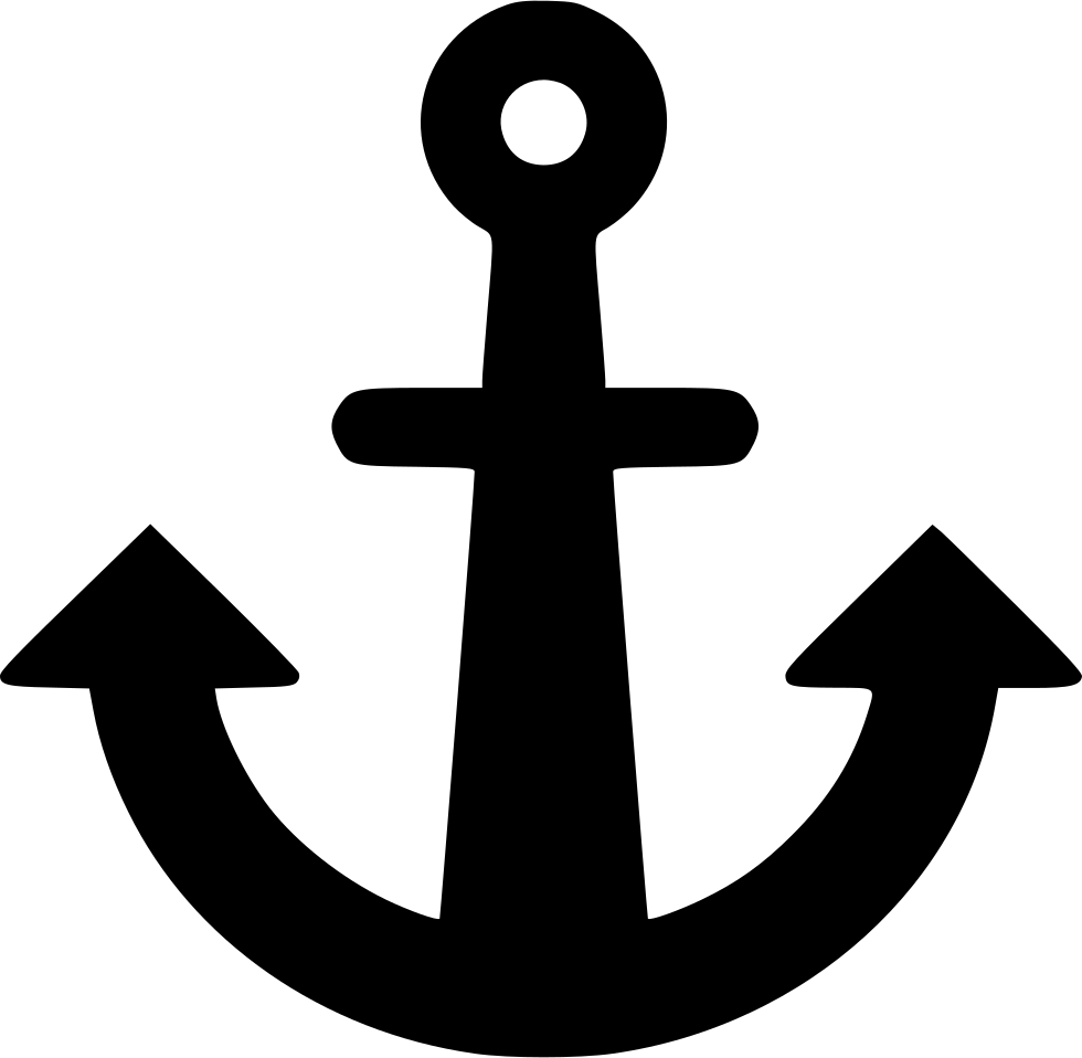 Svg Transparent Download Navigation Anchor Svg Png - Silueta De Un Ancla Clipart (980x958), Png Download