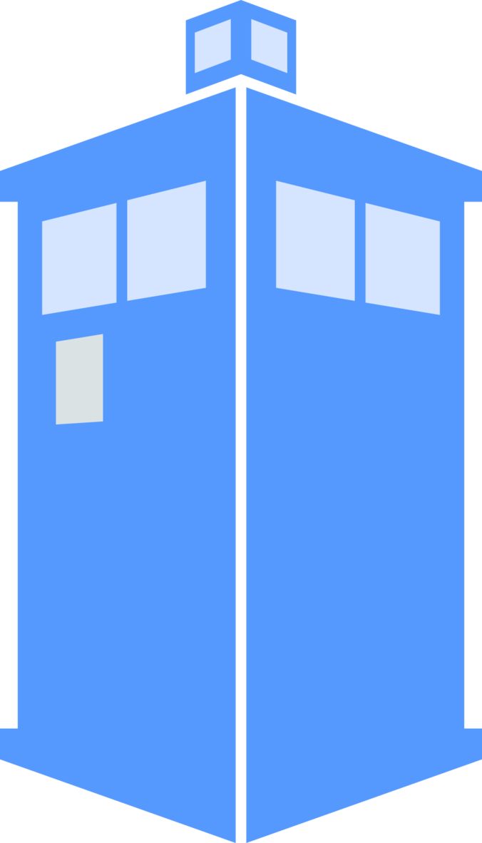 Minimalist By Seven - Doctor Who Tardis Icon Clipart (676x1182), Png Download