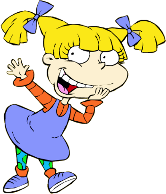 Angelica Pickles Looking Happy Re817 Angelica Rugrats Png Clipart Large Size Png Image Pikpng