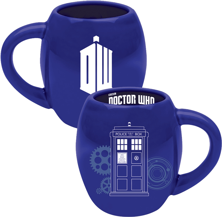 Doctor Who Oval Tardis Mug Clipart (765x749), Png Download