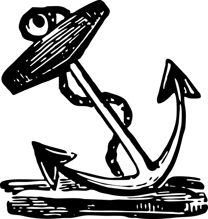 Vintage, Anchor, Navy, Sailor, Nautical, Tattoo - รูป สัก วิน เท จ Clipart (686x720), Png Download