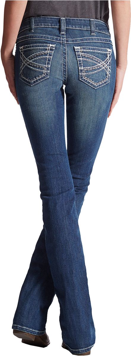 Ariat Women's Jeans R - Pocket Clipart (950x1250), Png Download