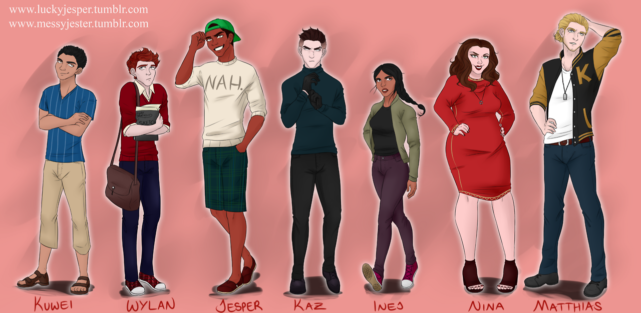 Modern Dregs - Six Of Crows Modern Au Clipart (1280x626), Png Download