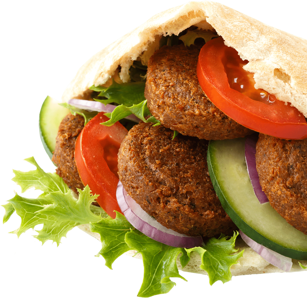 Fresh & Healthy Mediterranean Food - Falafel Clipart (1300x1337), Png Download