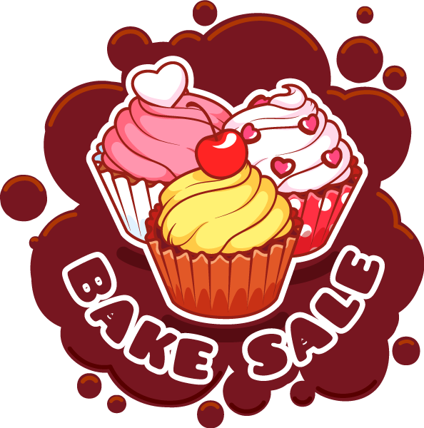 Bake Sale Png - Cupcake Sale Clipart (594x600), Png Download
