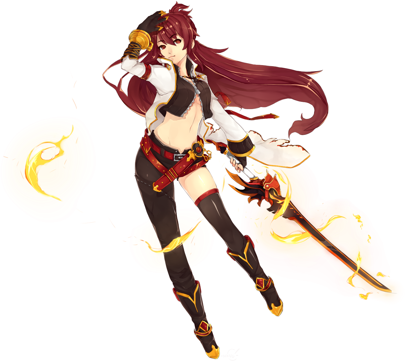 Image - Elesis Blazing Heart Render Clipart (1519x1566), Png Download