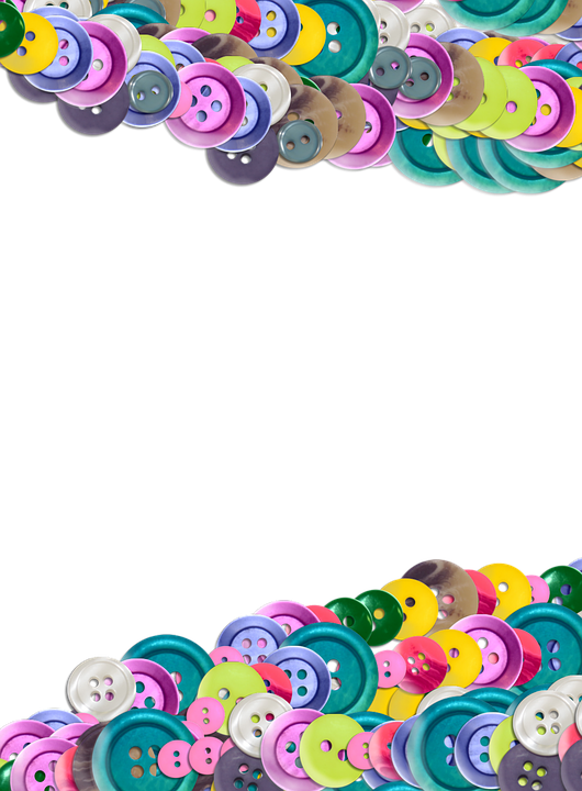 Buttons Classic Pop Clothes Button Light Colorful - Circle Clipart (530x720), Png Download