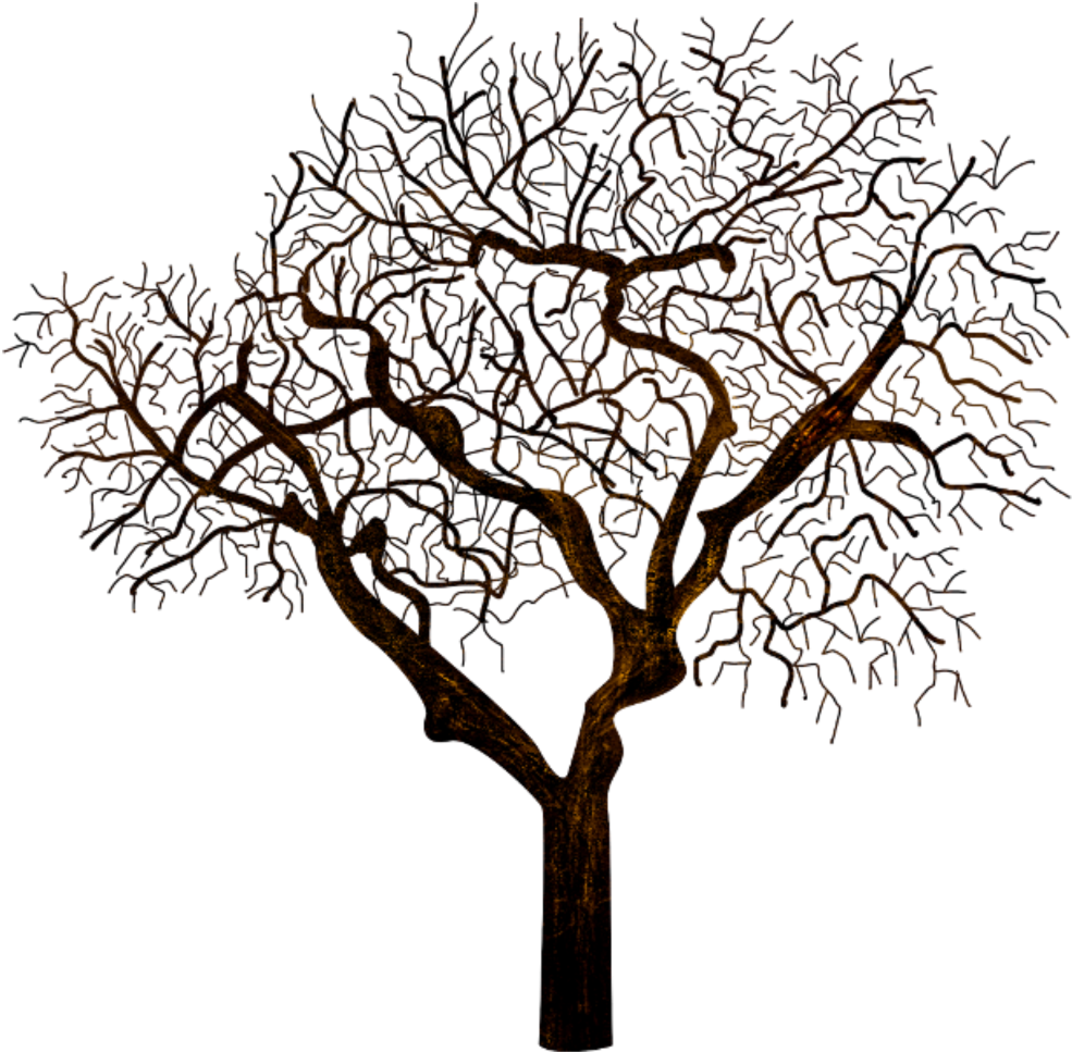 #silhouette #tree #halloween #dark #freetoedit - Silhouette Clipart (1024x1034), Png Download