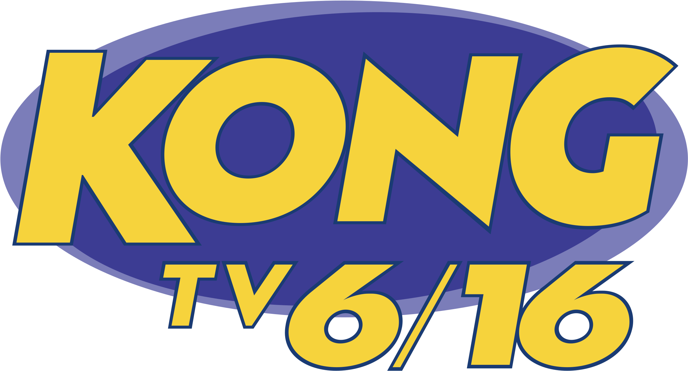 Kong Tv 6 16 Logo Png Transparent - Kong Tv Clipart (2331x1259), Png Download