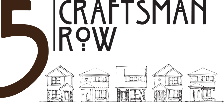 5 Craftsman Row Logo And Skinny Elevations - Charles Rennie Mackintosh Name Clipart (900x420), Png Download