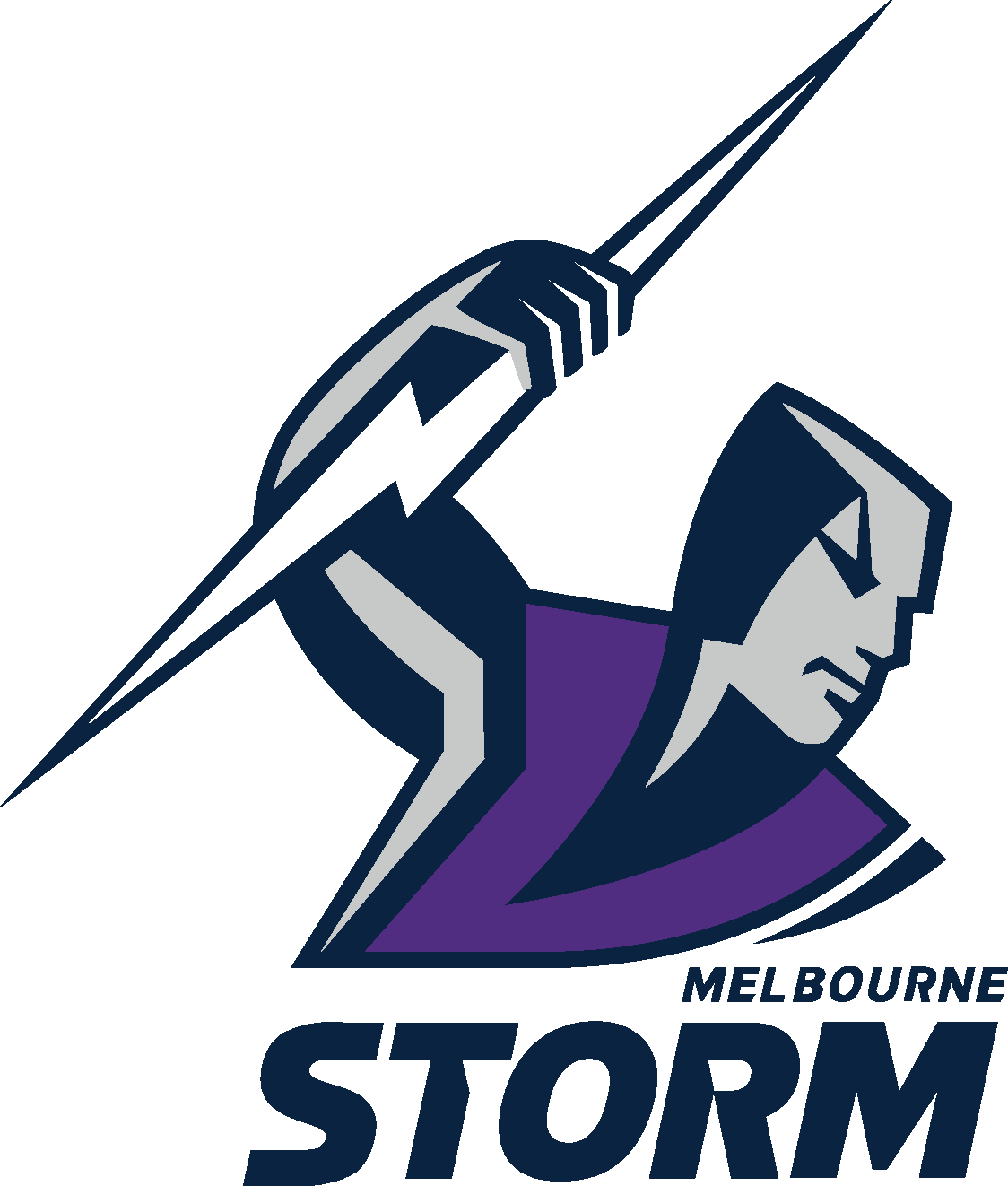 Storm Logo [melbourne Storm] - Melbourne Storm Logo 2019 Clipart (1124x1322), Png Download