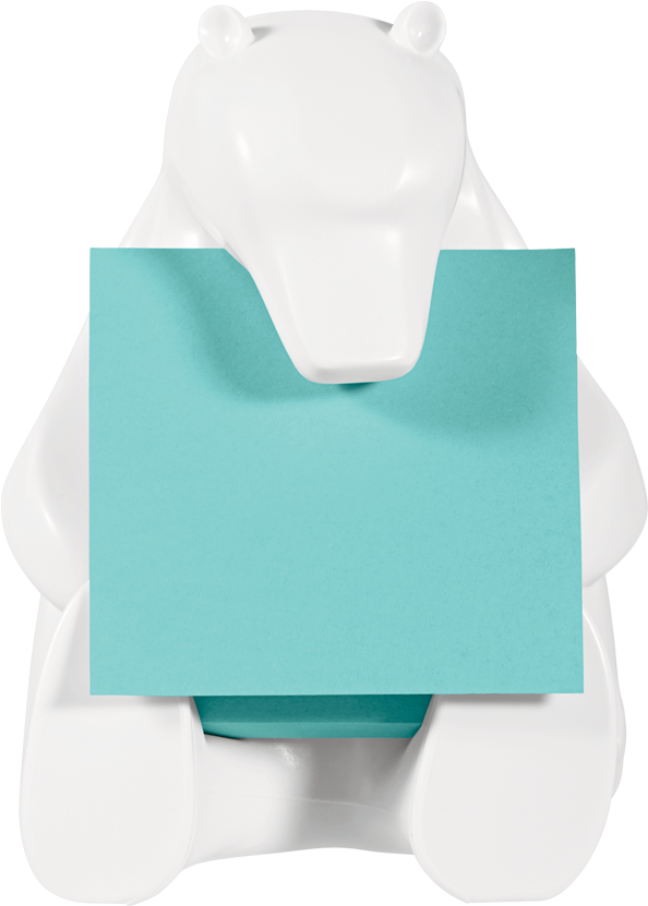 Post It® Pop Up Notes Dispenser With 3" X 3" Note - Frog Clipart (850x850), Png Download