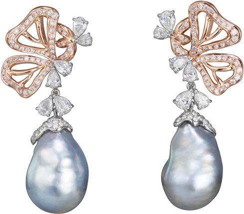 Ea1006845 - Pearl Earrings High Jewelry Clipart (640x640), Png Download