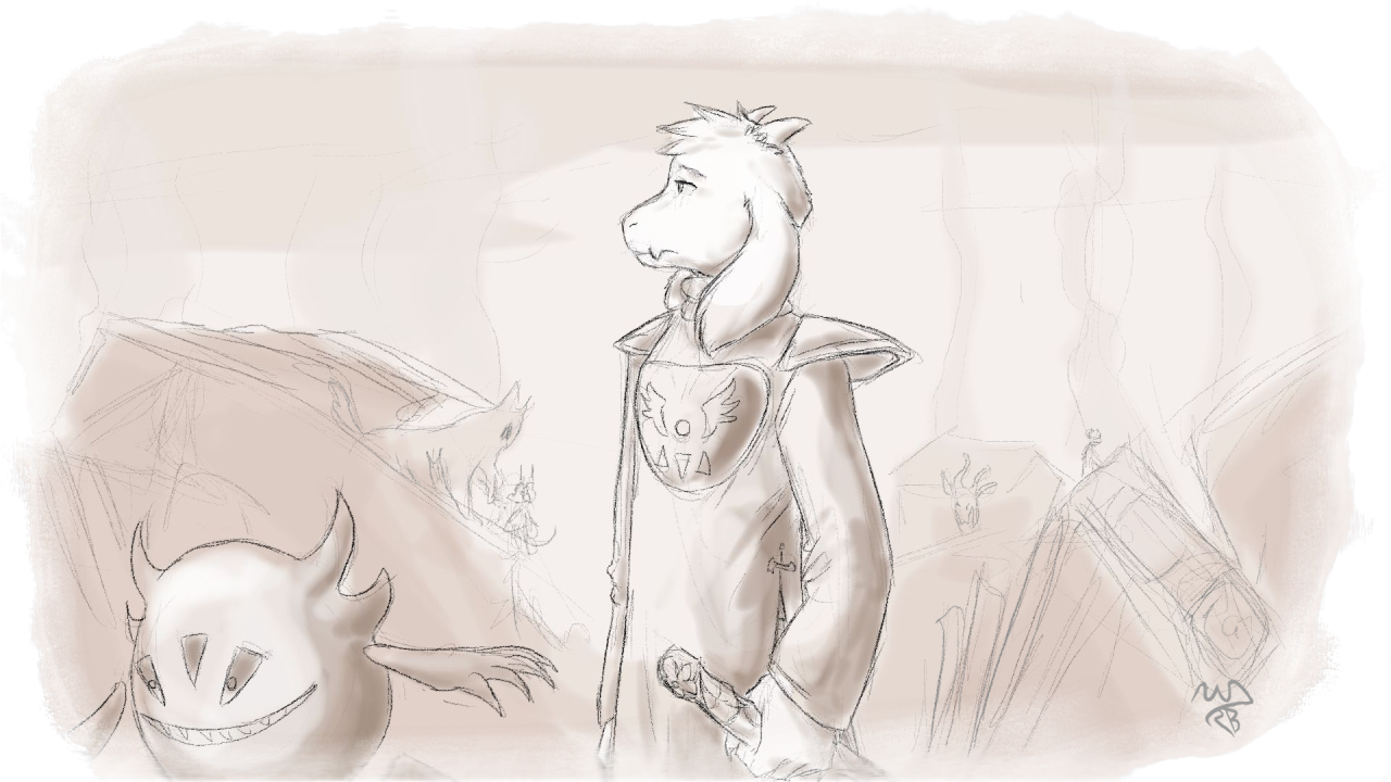 Soul Dichromatism - Soul Dichromatism Asgore Clipart (1280x720), Png Download