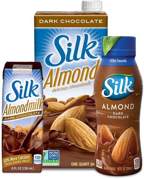 Photo Of Shelf-stable Dark Chocolate Almondmilk - Silk Soy Milk Clipart (643x783), Png Download