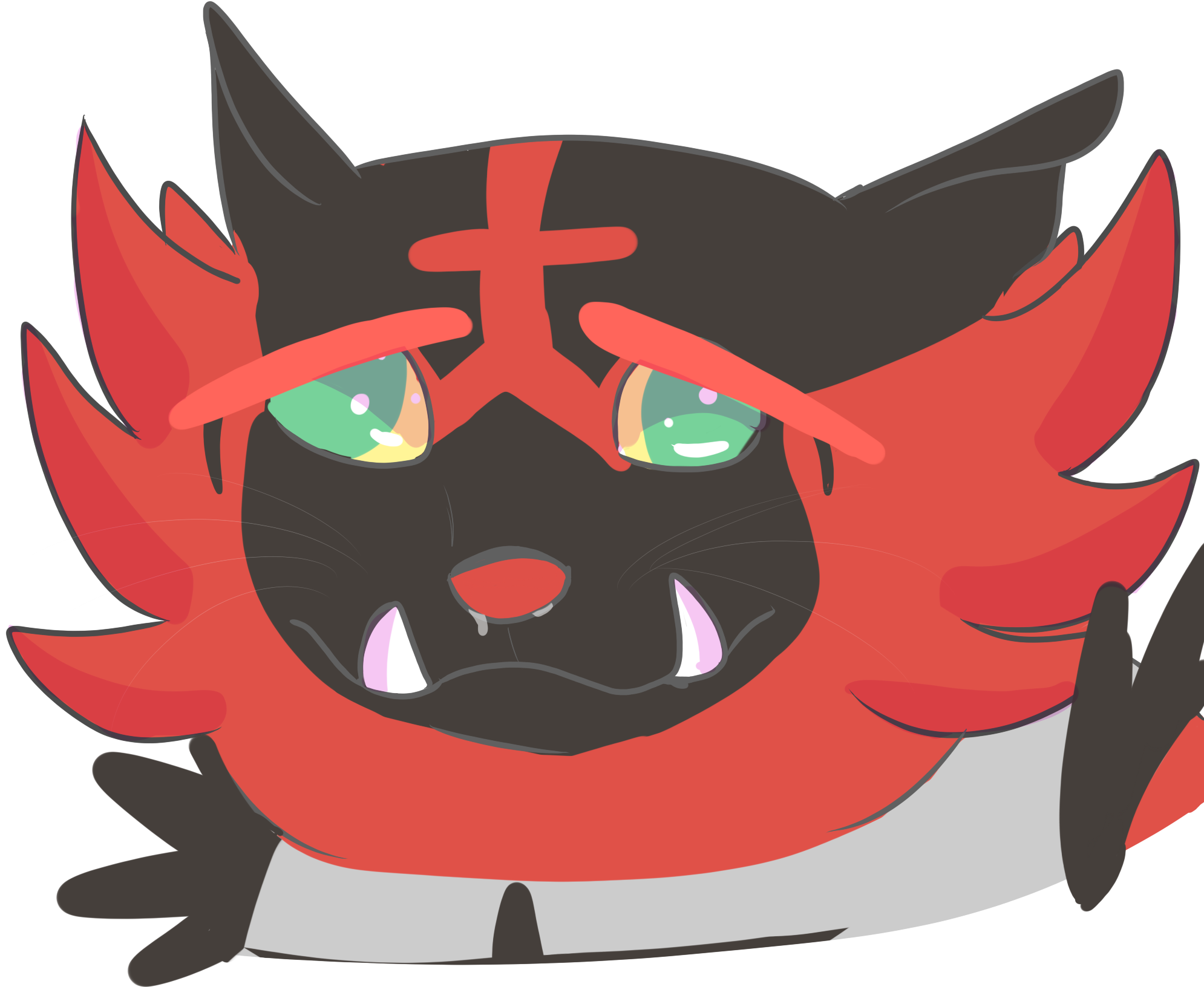 Generic Sad Cat Cat Transparent Png Download Crying - Crying Cat Meme Incineroar Clipart (2000x2000), Png Download