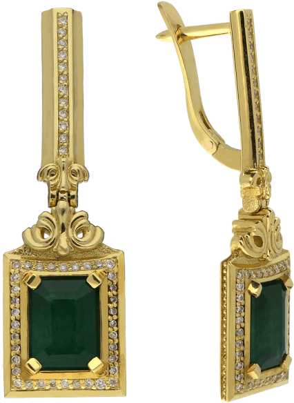 Baroque Earrings - Earrings Clipart (600x600), Png Download