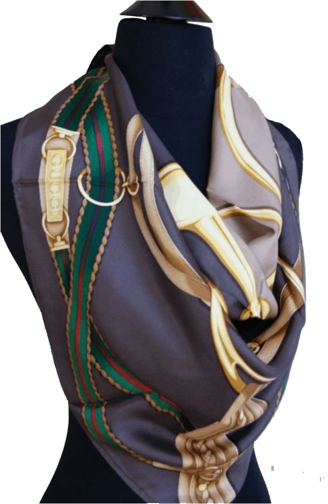 Gucci - Horsebit Scarf Clipart (713x1024), Png Download