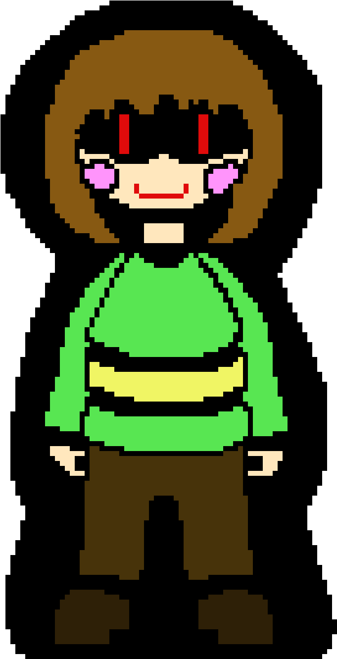 Chara Undertale Sprite Cartoon Clipart Large Size Png Image Pikpng