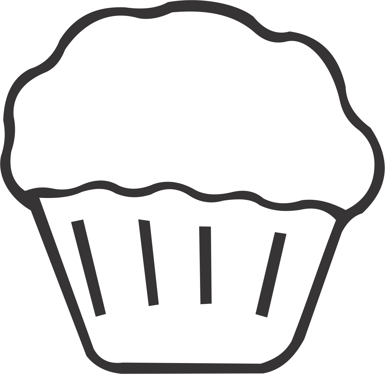 Cupcake Clipart (1297x1260), Png Download