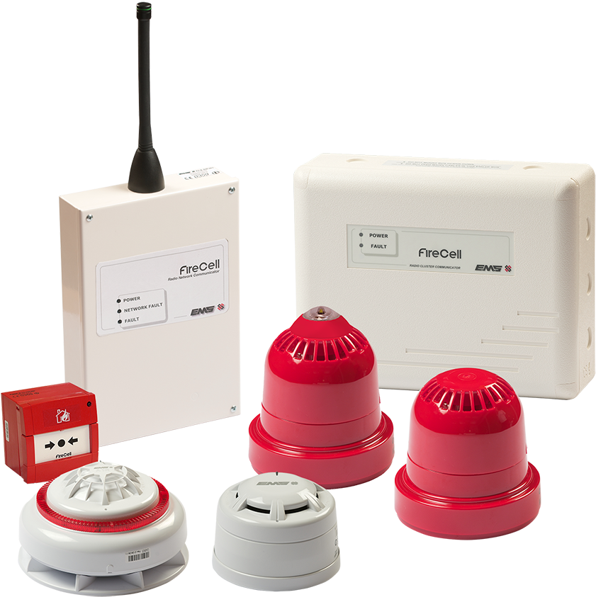 Wireless Fire Alarm Systems - Wireless Fire Alarm System Clipart (900x893), Png Download