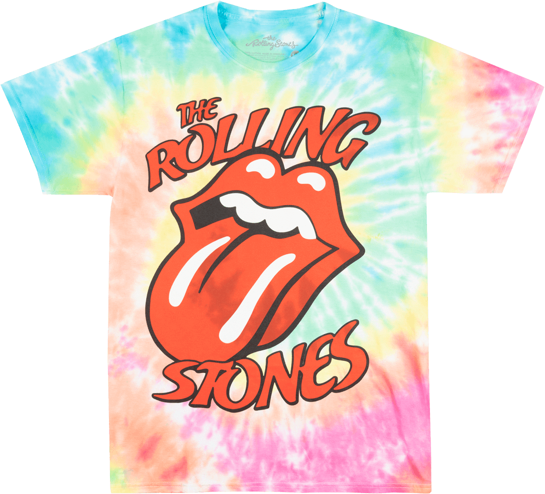 The Rolling Stones Forty Licks Tie Dye Tee Rock Music - Rolling Stones Clipart (1126x1000), Png Download