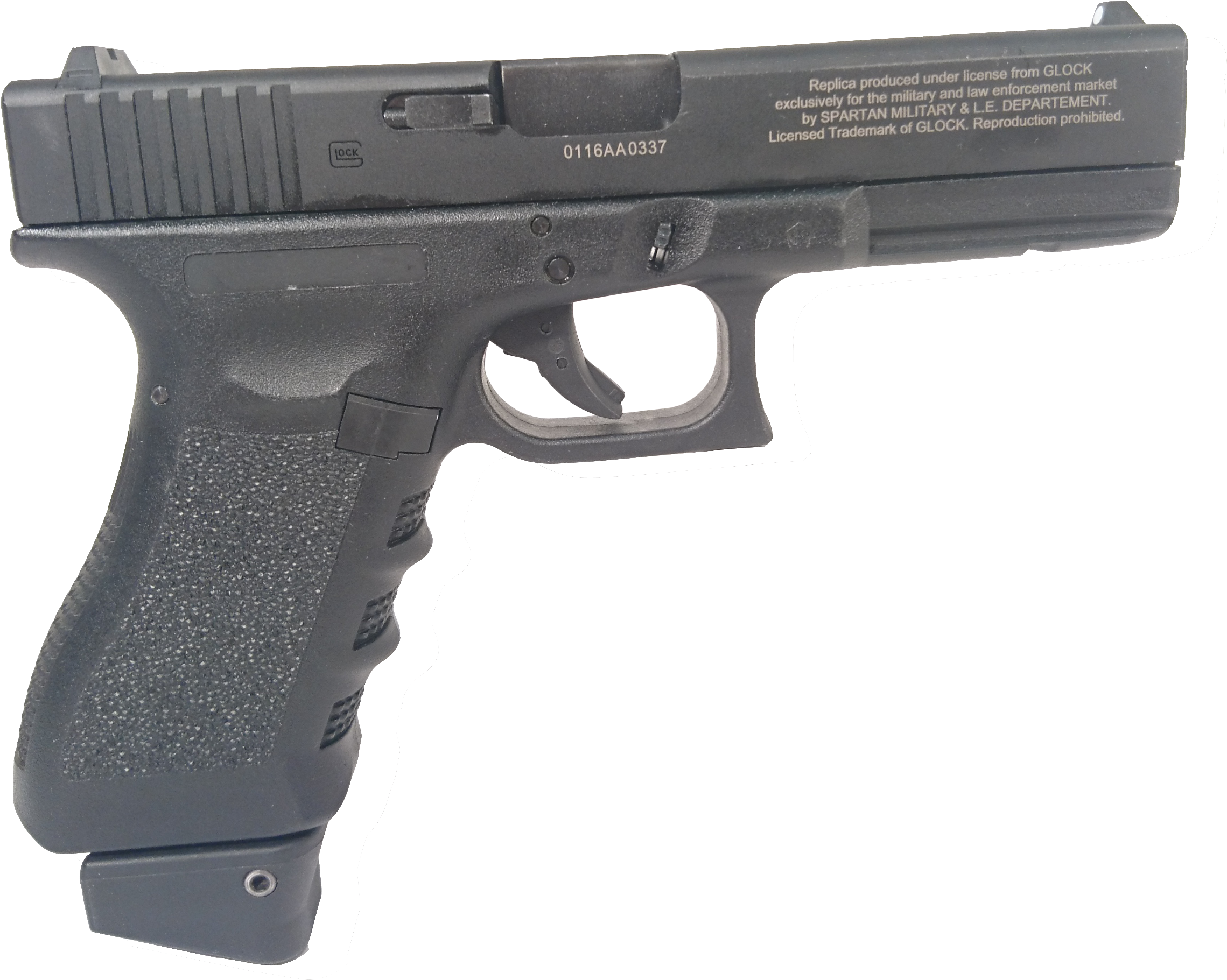 Glock - Glock 17 Gen 4 Black Clipart (3264x2448), Png Download