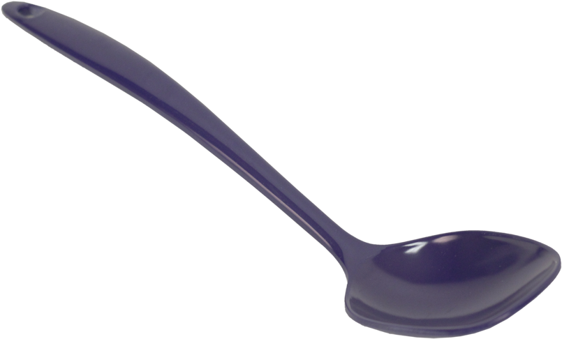 Blue Solid Plastic Spoon - Ladle Clipart (900x600), Png Download
