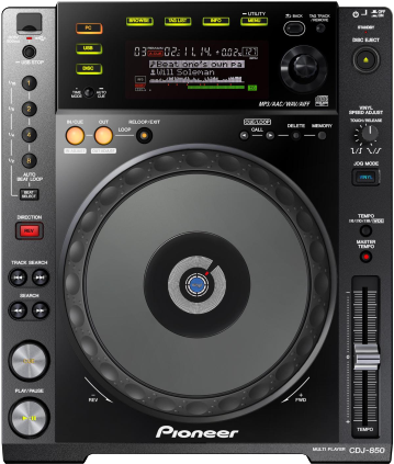 Cdj-850 - Pioneer Cdj 850 Clipart (800x450), Png Download