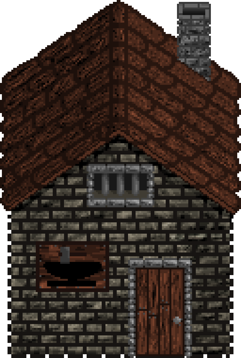 Blacksmith - Roof Clipart (768x1140), Png Download