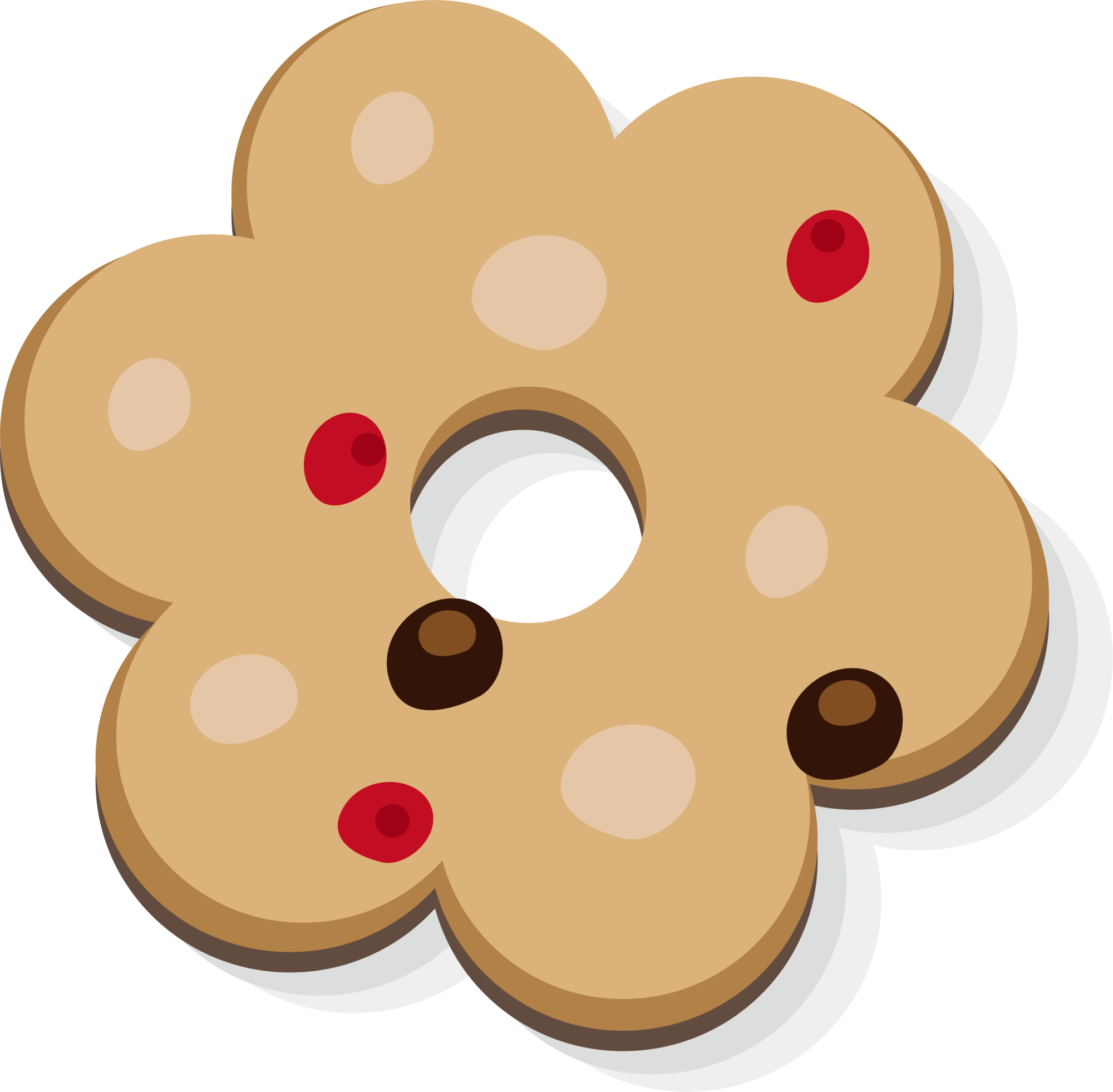 Illustration Yellow Flower Cookies - Cookie Illustration Png Clipart (2000x1962), Png Download