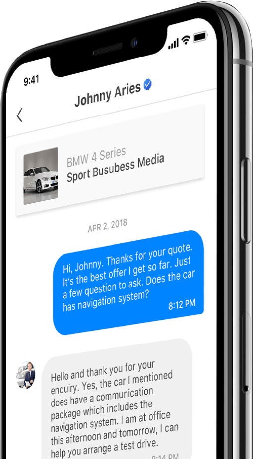 Use Our Built-in Messaging System To Contact The Dealer - Iphone Clipart (1100x960), Png Download