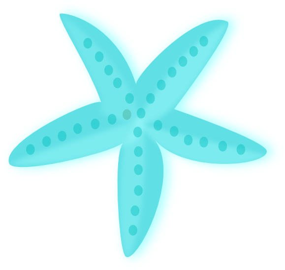 Green Starfish Clipart - Png Download (579x550), Png Download