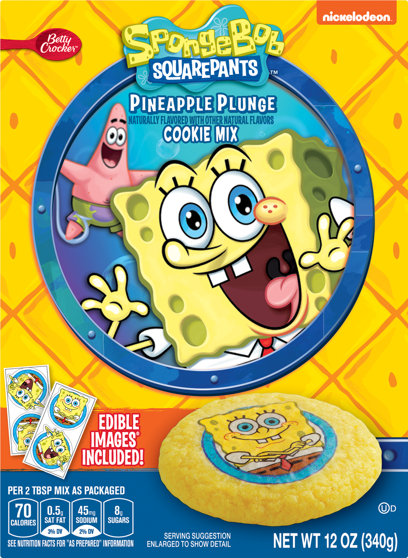 Betty Crockerâ„¢ Spongebob Squarepantsâ„¢ Pineapple Clipart (1800x1800), Png Download