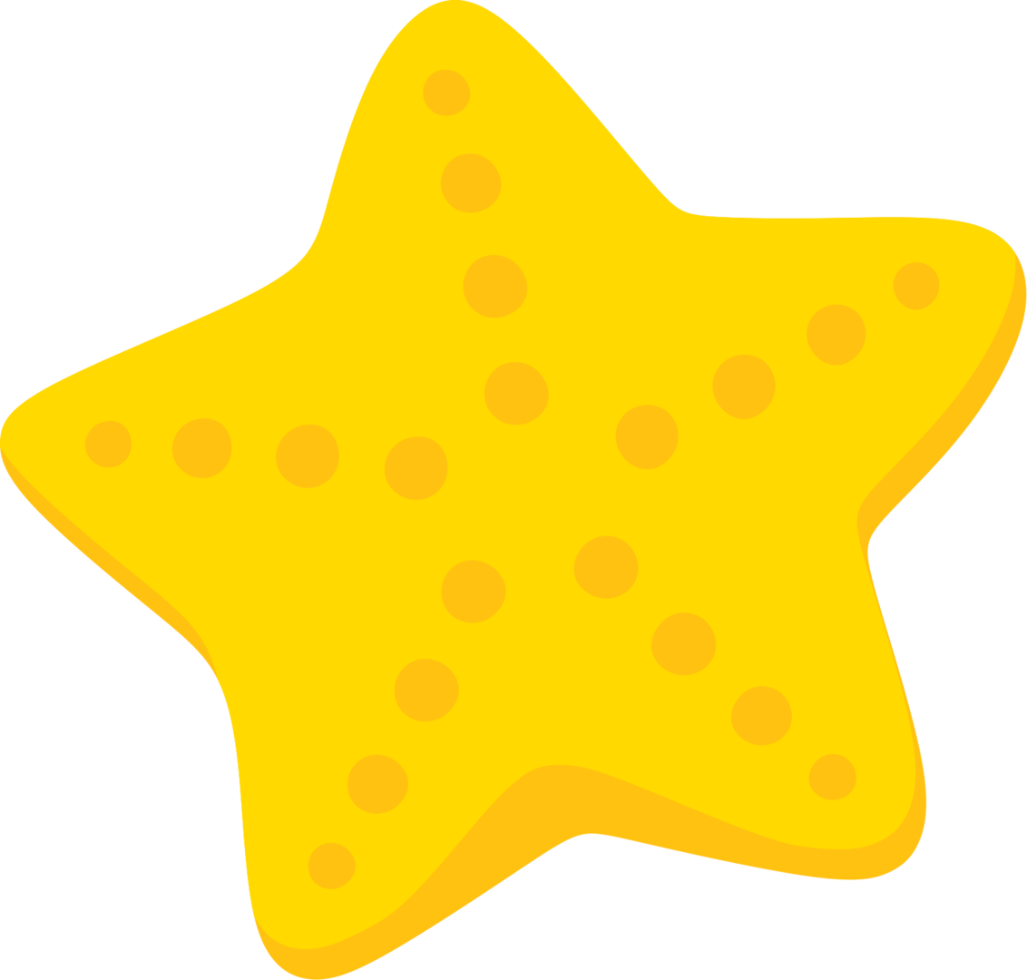 Bubbles - Estrella De Mar La Sirenita Clipart (1132x1080), Png Download