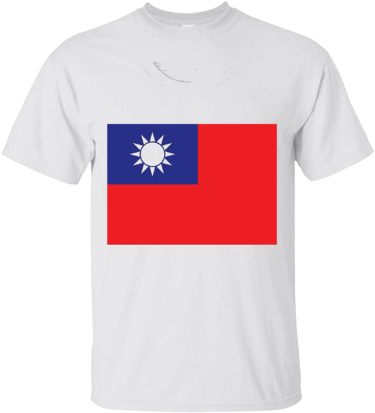 Flag Shirt, National Flag, Taiwan - Active Shirt Clipart (600x600), Png Download