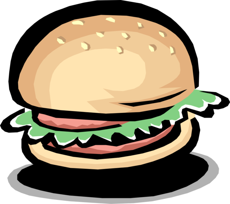 More In Same Style Group - Cartoon Burger Clipart (790x700), Png Download