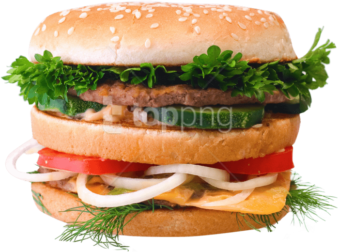 Free Png Download Hamburger Png Images Background Png - Cheeseburger Clipart (850x672), Png Download