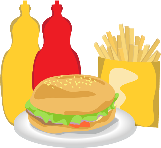 Cheeseburger French Fries - French Fries Clipart (888x768), Png Download