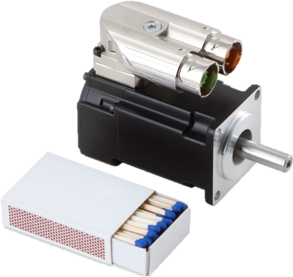 Kollmorgen Akm1 Dc Servo Motor Low Voltage Size Comparison - Dc Servomotor Clipart (600x600), Png Download