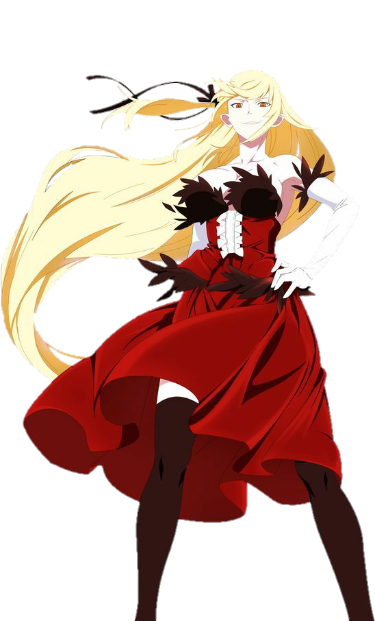 I Made A Transparent Wallpaper Of Shinobu Oshino [shinobu] - Kiss Shot Shinobu Clipart (640x905), Png Download