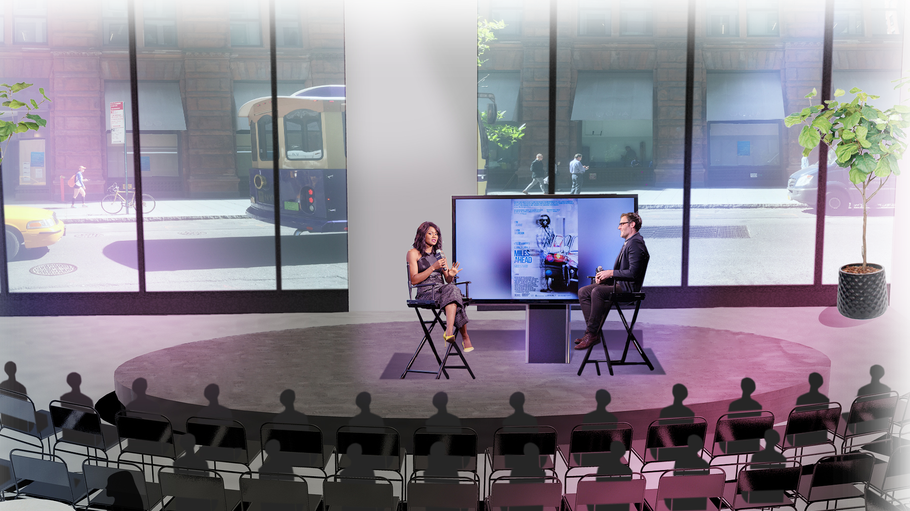 Aol Build - Main Stage - Stage Clipart (1800x1012), Png Download