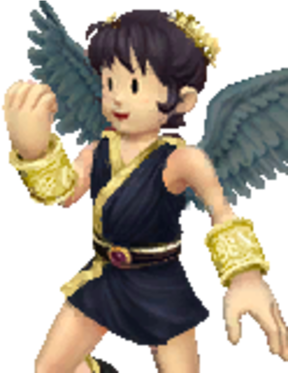 Dark Classic Pit Confirmed For Project M - Super Smash Bros Project M Dark Pit Clipart (600x750), Png Download